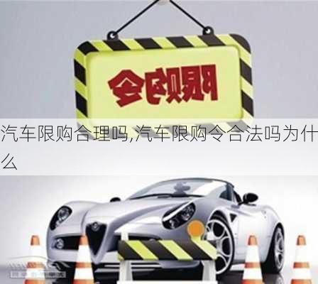 汽車限購合理嗎,汽車限購令合法嗎為什么