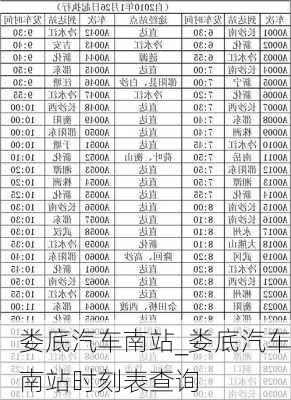 婁底汽車南站_婁底汽車南站時刻表查詢