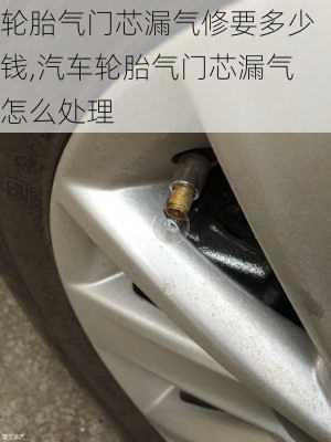 輪胎氣門芯漏氣修要多少錢,汽車輪胎氣門芯漏氣怎么處理