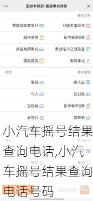 小汽車搖號(hào)結(jié)果查詢電話,小汽車搖號(hào)結(jié)果查詢電話號(hào)碼