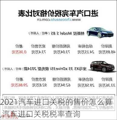 2021汽車進口關稅的售價怎么算,汽車進口關稅稅率查詢