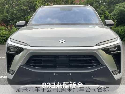 蔚來汽車子公司,蔚來汽車公司名稱