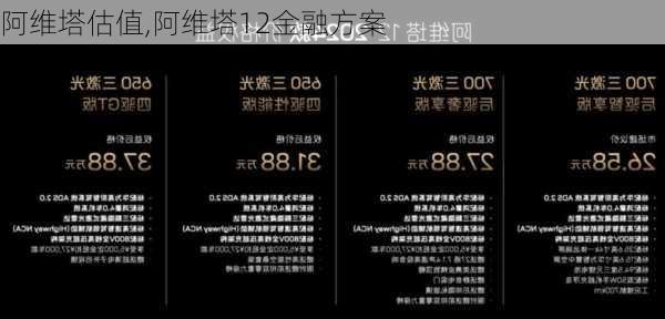 阿維塔估值,阿維塔12金融方案