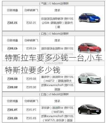 特斯拉車要多少錢一臺(tái),小車特斯拉要多少錢