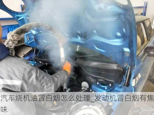 汽車燒機油冒白煙怎么處理_發(fā)動機冒白煙有焦味