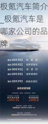 極氪汽車簡介_極氪汽車是哪家公司的品牌