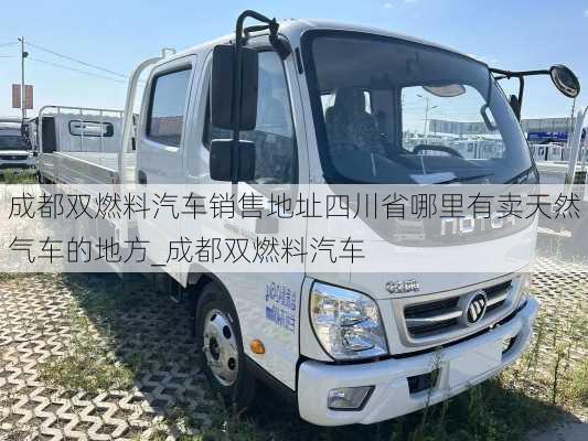 成都雙燃料汽車銷售地址四川省哪里有賣天然氣車的地方_成都雙燃料汽車