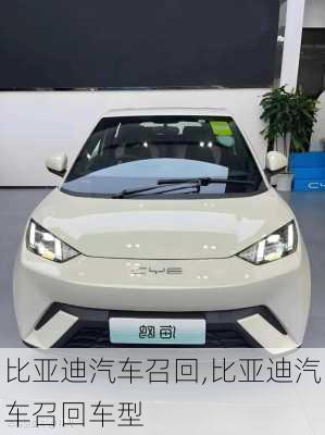 比亞迪汽車召回,比亞迪汽車召回車型