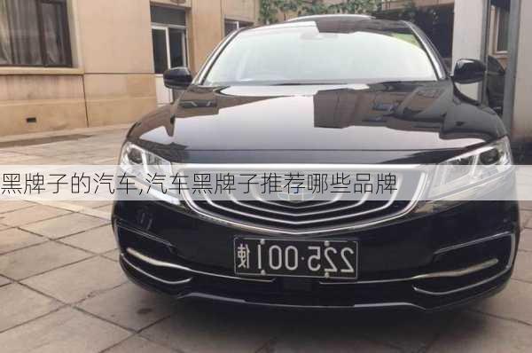 黑牌子的汽車,汽車黑牌子推薦哪些品牌