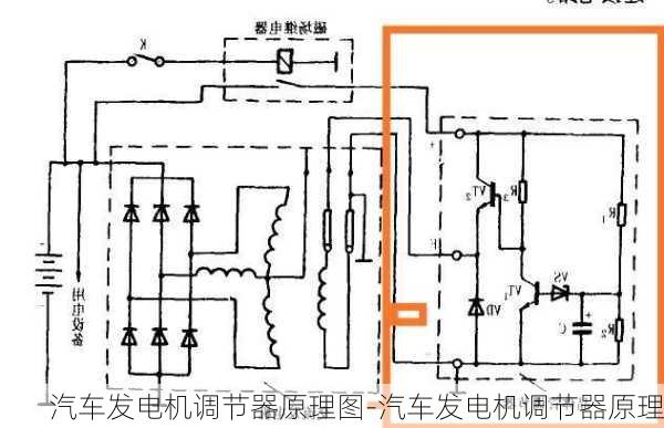 汽車發(fā)電機(jī)調(diào)節(jié)器原理圖-汽車發(fā)電機(jī)調(diào)節(jié)器原理