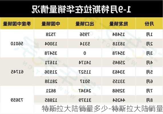 特斯拉大陸銷量多少-特斯拉大陸銷量