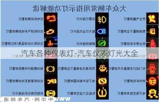 汽車各種儀表燈-汽車儀表燈光大全