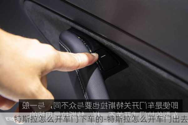 特斯拉怎么開車門下車的-特斯拉怎么開車門出去