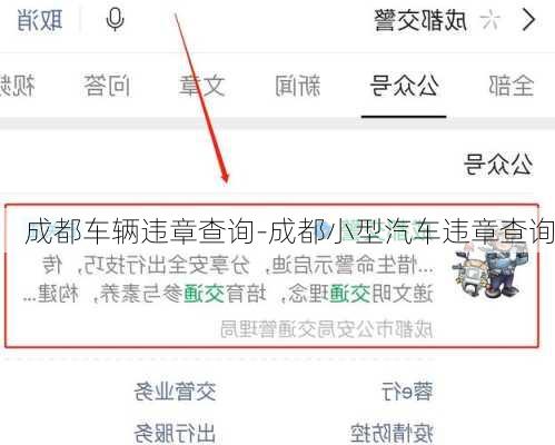 成都車輛違章查詢-成都小型汽車違章查詢