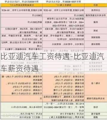 比亞迪汽車工資待遇-比亞迪汽車薪資待遇