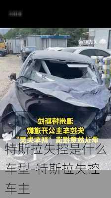 特斯拉失控是什么車型-特斯拉失控車主