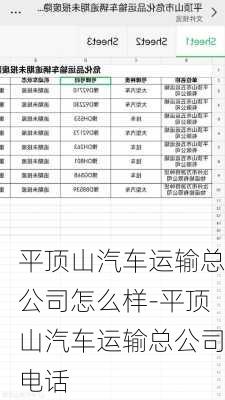 平頂山汽車運輸總公司怎么樣-平頂山汽車運輸總公司電話