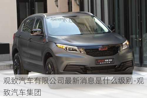 觀致汽車有限公司最新消息是什么級別-觀致汽車集團(tuán)