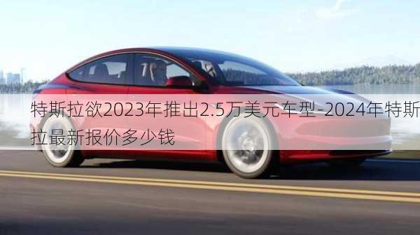 特斯拉欲2023年推出2.5萬(wàn)美元車型-2024年特斯拉最新報(bào)價(jià)多少錢