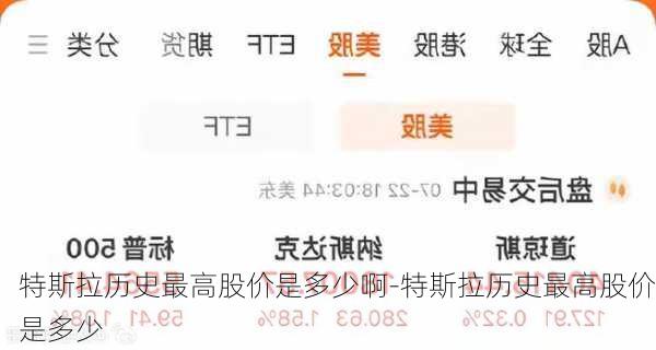 特斯拉歷史最高股價(jià)是多少啊-特斯拉歷史最高股價(jià)是多少