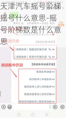 天津汽車搖號階梯搖號什么意思-搖號階梯數(shù)是什么意思