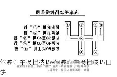 駕駛汽車換擋技巧-駕駛汽車換擋技巧口訣