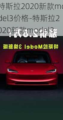 特斯拉2020新款model3價格-特斯拉2020新款model3