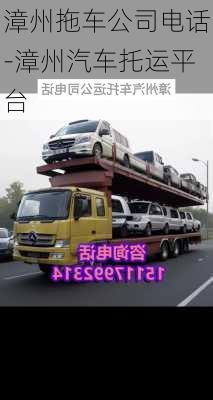 漳州拖車公司電話-漳州汽車托運平臺