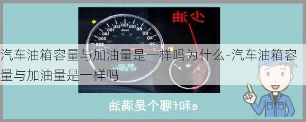 汽車油箱容量與加油量是一樣嗎為什么-汽車油箱容量與加油量是一樣嗎