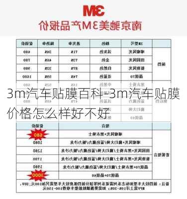 3m汽車貼膜百科-3m汽車貼膜價格怎么樣好不好