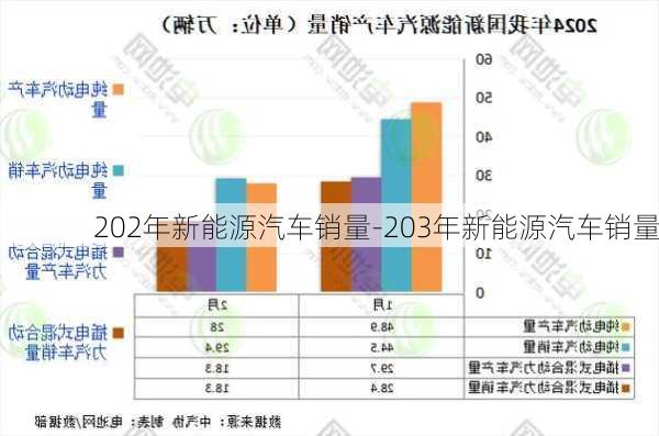 202年新能源汽車銷量-203年新能源汽車銷量