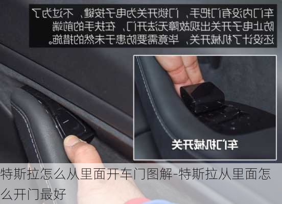 特斯拉怎么從里面開車門圖解-特斯拉從里面怎么開門最好