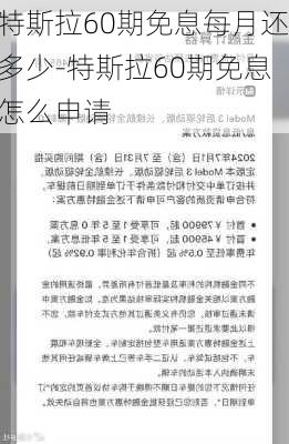 特斯拉60期免息每月還多少-特斯拉60期免息怎么申請(qǐng)