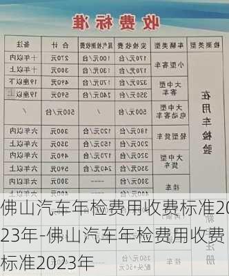 佛山汽車年檢費(fèi)用收費(fèi)標(biāo)準(zhǔn)2023年-佛山汽車年檢費(fèi)用收費(fèi)標(biāo)準(zhǔn)2023年