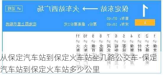 從保定汽車(chē)站到保定火車(chē)站坐幾路公交車(chē)-保定汽車(chē)站到保定火車(chē)站多少公里