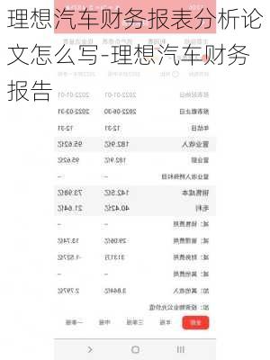 理想汽車財務(wù)報表分析論文怎么寫-理想汽車財務(wù)報告