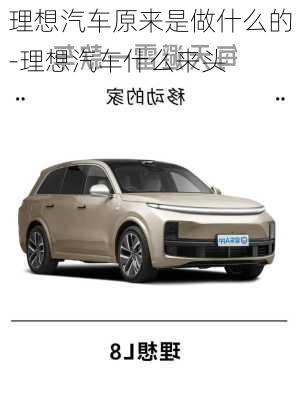 理想汽車原來(lái)是做什么的-理想汽車什么來(lái)頭