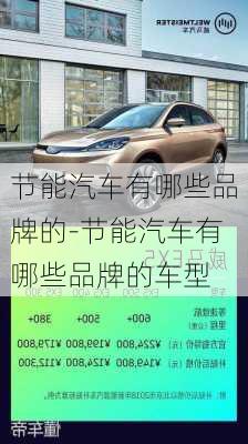 節(jié)能汽車有哪些品牌的-節(jié)能汽車有哪些品牌的車型