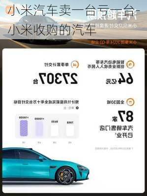 小米汽車賣一臺虧一臺-小米收購的汽車