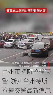 臺州市特斯拉撞交警-浙江臺州特斯拉撞交警最新消息