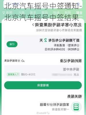 北京汽車搖號(hào)中簽通知-北京汽車搖號(hào)中簽結(jié)果