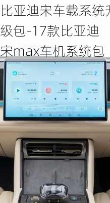 比亞迪宋車載系統(tǒng)升級包-17款比亞迪宋max車機系統(tǒng)包