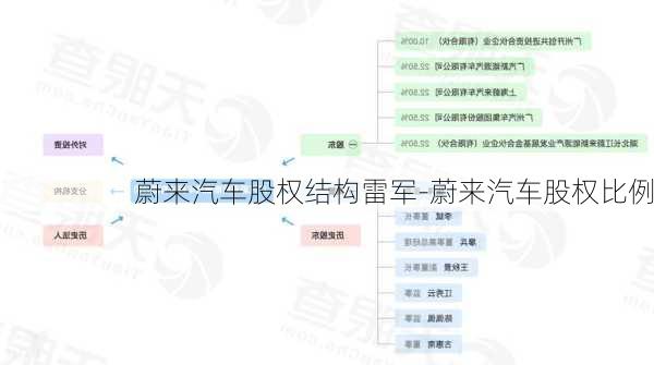 蔚來汽車股權(quán)結(jié)構(gòu)雷軍-蔚來汽車股權(quán)比例