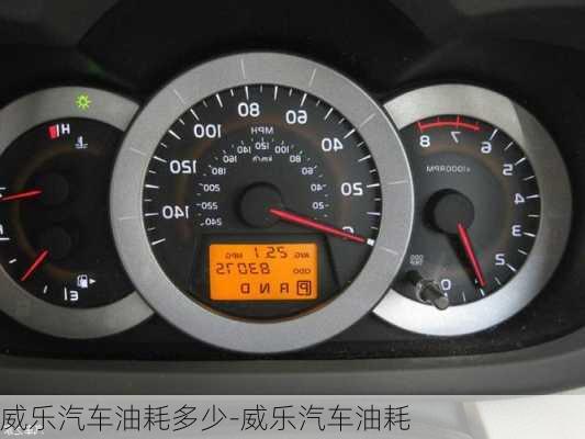 威樂汽車油耗多少-威樂汽車油耗