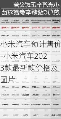 小米汽車預(yù)計售價-小米汽車2023款最新款價格及圖片