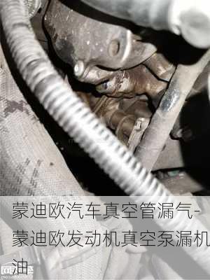 蒙迪歐汽車(chē)真空管漏氣-蒙迪歐發(fā)動(dòng)機(jī)真空泵漏機(jī)油