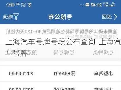 上海汽車號牌號段公布查詢-上海汽車號牌