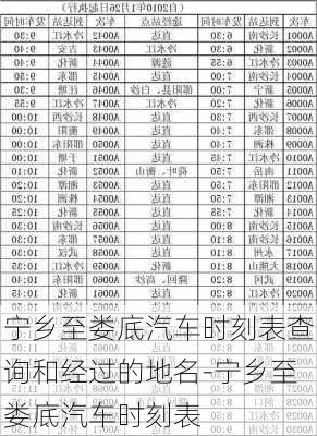 寧鄉(xiāng)至婁底汽車時刻表查詢和經過的地名-寧鄉(xiāng)至婁底汽車時刻表