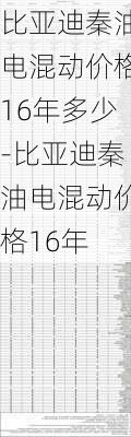 比亞迪秦油電混動價格16年多少-比亞迪秦油電混動價格16年