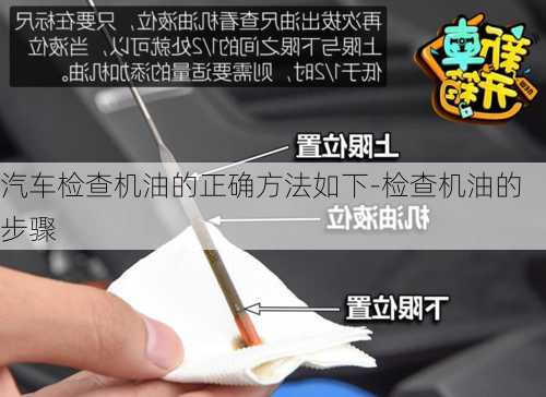 汽車檢查機油的正確方法如下-檢查機油的步驟